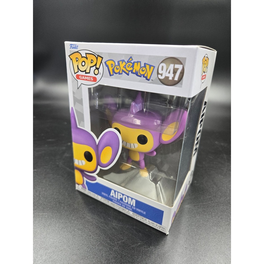 Funko Pop Games Pokemon Aipom 947 Vinyl Figure Purple Monkey Collectible Toy